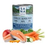 Canned salmon with spinach, sea buckthorn berries and herbs 400g