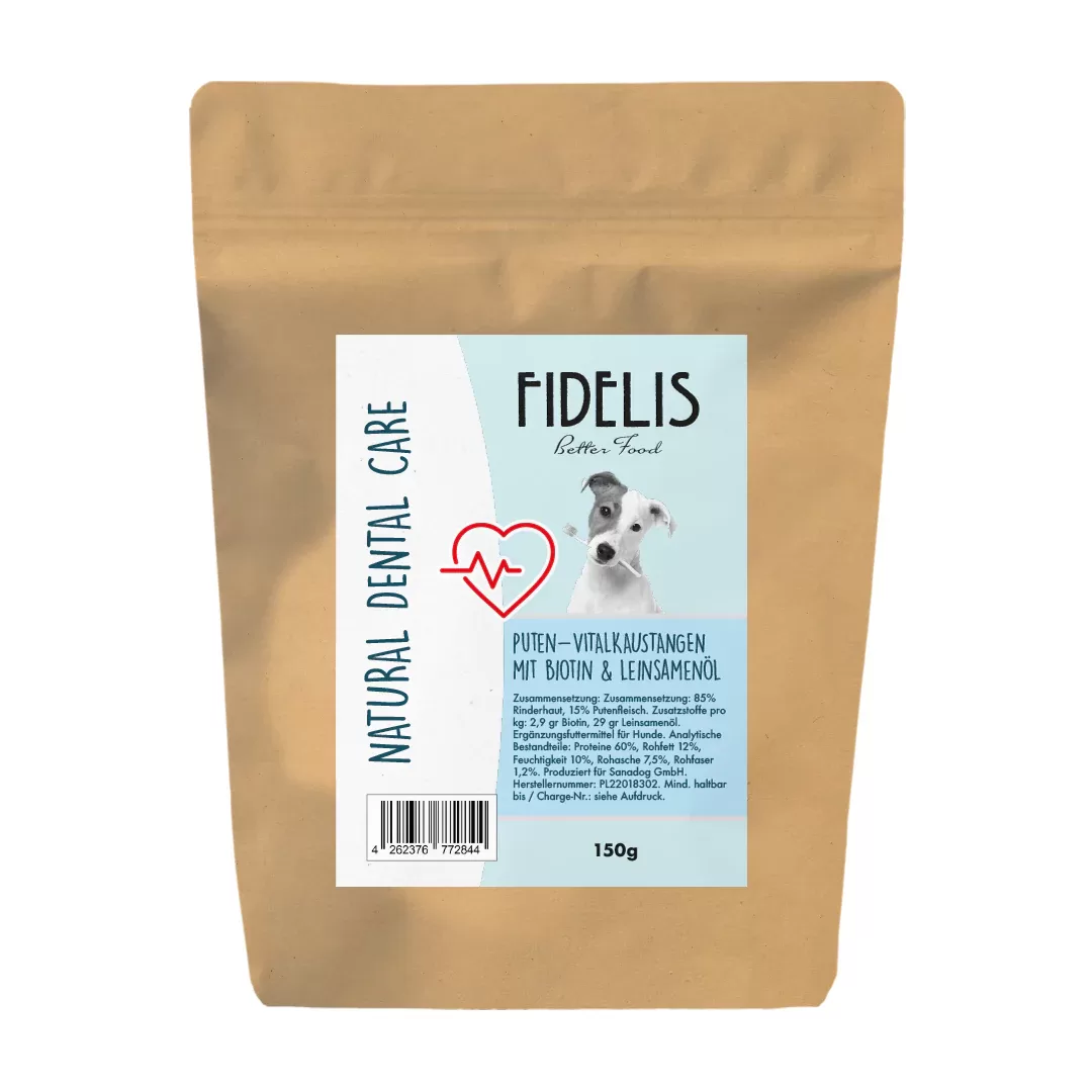 Fidelis Zoozoom Chewing sticks with beef, turkey, biotin and linseed oil - Image 1