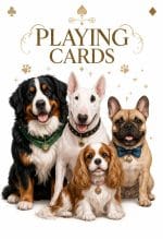 Playing cards with dog breeds 54 pcs