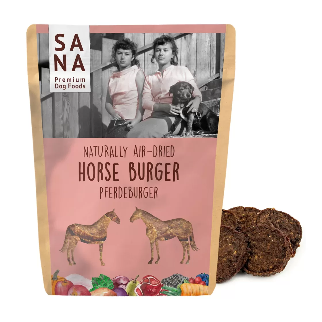 sanadog-fgdeficiencies for dogs ZooZoom 1 Horse burgers 100g - Image 1